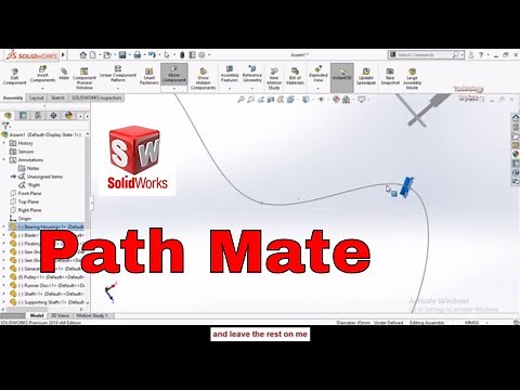 How to apply Path Mate in SolidWorks