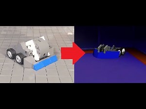 Fighting with Blue Flame in Robot Arena 2!