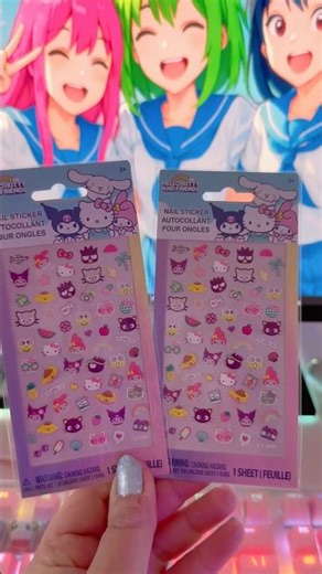 2024 Sanrio Hello Kitty Nail Stickers My Melody Kuromi Badtz Maru Chococat Fruit! Stalls