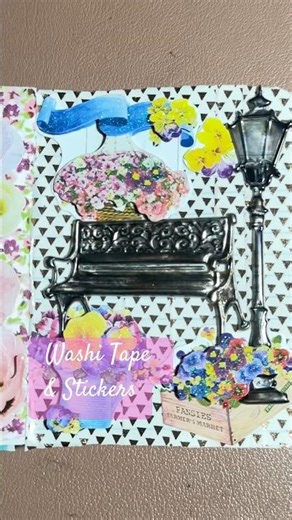Using Washi Tape and Stickers #junkjournaling #paperplay #washitapeandstickers #scrapbooking