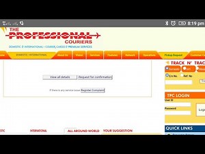 Professional courier tracking.