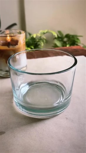 Double code glass with amazing candle work🫗💌 | Aura By Janvi