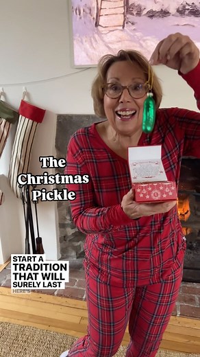 🥒🌲THE CHRISTMAS PICKLE 🥒🌲 I love traditions, and establishing one only takes two years! So here is a great one, it’s called The Christmas Pickle (you can use any pickle ornament) . It is a German tradition. The night before Christmas, someone hides the pickle ornament very, very deep inside the tree. On Christmas morning, everyone searches for the pickle. The first person to find the ornament wins a special honor or gift. This tradition is sure to make Christmas morning even that much more s