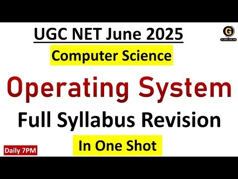 Operating System Top 10 Topics for June 2025 | NET Exam Full Syllabus Revision | Computer Science