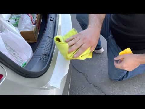 How to install a clear vinyl bumper cover cargo protector scuff guard