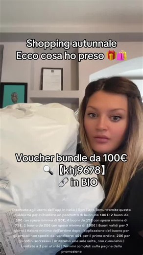 ✨ 🎁 Temu Pacchetto di buoni da 100€ ! Come fare? ➡️Clicca sul 🔗 in BIO https://app.temu.com/k/ead0g39pg97 oppure ➡️Inserisci il codice khj9678 #Temu #shoptemu #temuitalia#shopping#mammabis @Temu