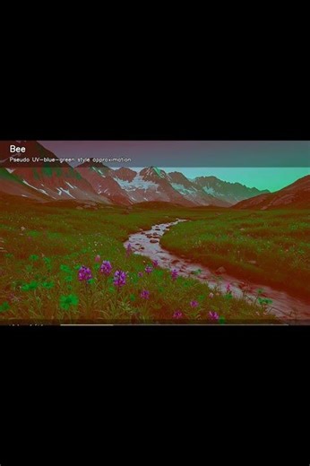 Simulation of Different Animals' Vision (code in description) #coding #python #pythonprogramming
