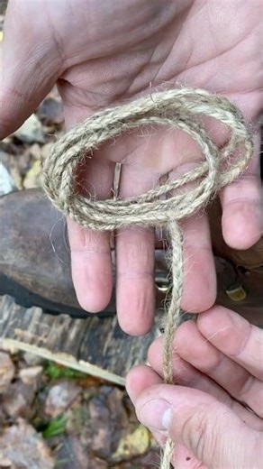 How to make a weak rope strong. Outdoors skills. #shorts