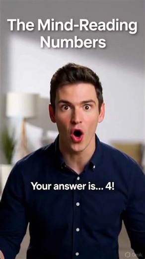 Mind Reading With Numbers 😱 Math Magic Trick