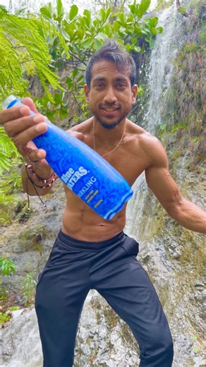I tried the NEW Blue Waters Sparkling Water. #systemrichie #trinidad