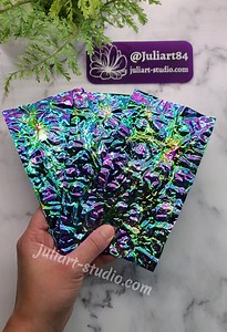 IRIDESCENT DICHROIC SHEET for Resin Art - High Gloss Purple (not Sold as a Set) - Etsy