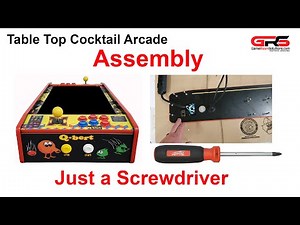 Table Top Cocktail Arcade Cabinet Assembly