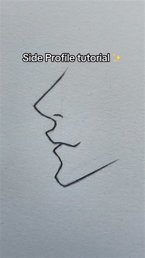artdrawing on Instagram: "Easy Way to Draw a Side Profil🔥 ✏️ . . . . . . . . . . .. Credit by @_ysf_art_ . #drawing #art #drawingtutorial #howtodraw #artreel #instaart #animeart #fyp #viral"