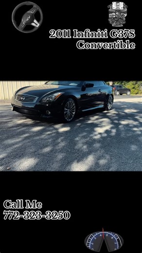 Brandon on Instagram: "🔥 2011 INFINITI G37S Convertible – Premium Sport Package 🔥 🏎️ Luxury • Performance • Style Experience top-down driving in this sporty and stylish G37S Convertible, built to turn heads wherever it goes. 🔹 Only 60,291 miles 🔹 Asking Price: $14,988 🔹 Black Obsidian Exterior 🔹 Graphite Black Interior 🔹 Clean Carfax 🔹 2-Owner Vehicle Loaded with red pinstriping, yellow JDM fog lights, and tinted windows, this Infiniti delivers aggressive style with luxury performance. 
