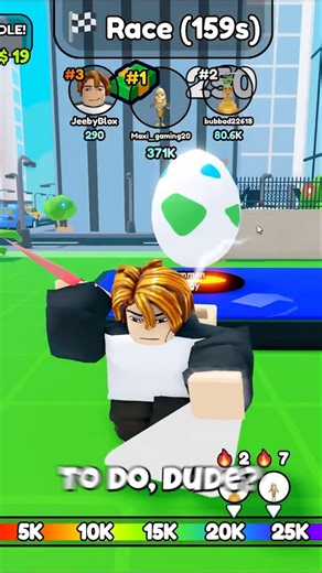Build massive strength😱 in Roblox Spear Training! #roblox