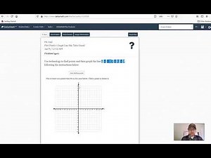 DeltaMath: Plot Points & Graph Line (No Table Given)