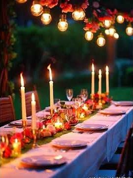 Create a Dreamy Romantic Dinner in Your Garden with These Table Ideas #RomanticGardenDinner #Outdoor
