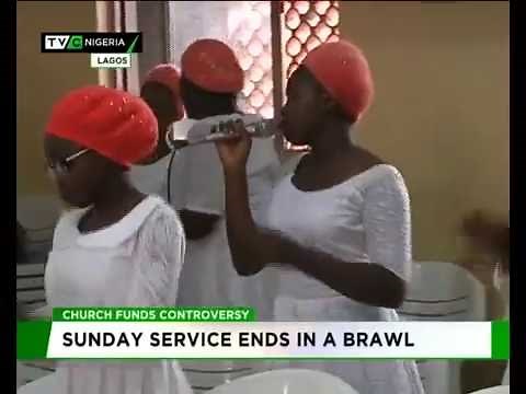 Funny Video: Church members Fight Pastor Over tithes and offerings