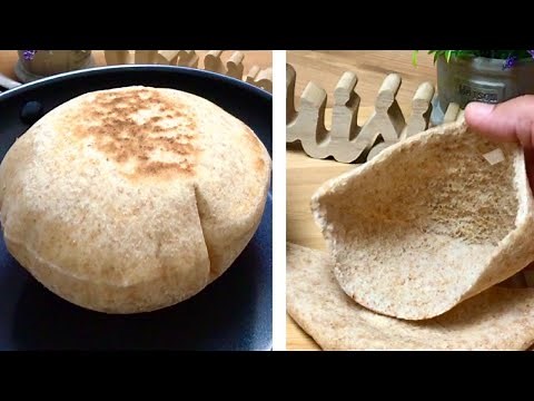 How to make whole wheat pita bread like pro! 💯healthy no sugar and no oil 👌