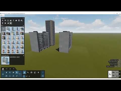 How to add grid and develop a city background in Lumion?