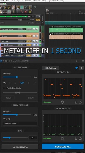 The fastest way to write Metal Riffs 🤘 #metal #ai #producer