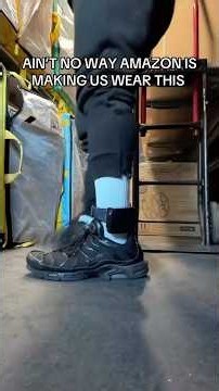 Amazon is making drivers wear an ankle monitor for “steps” 😂 #amazondriver