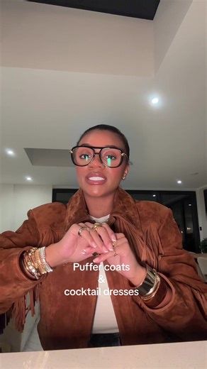 Why Puffer Coats Don't Match with Cocktail Dresses