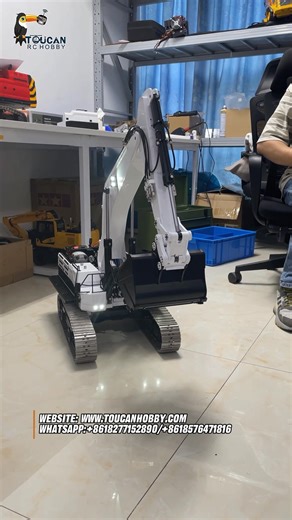 5.8K views · 83 reactions | 10s quick disassembly, unlocking endless possibilities! Are you still bothered by the time-consuming process of replacing attachments for the model? Take a look at this custom white-painted 1/14 RC hydraulic excavator C395. Changing the attachments doesn't require tools. Just press and twist, and it instantly transforms! #RCmodel #RCworld #RClife #RClover #RCcommunity #RC #Excavator #Toucanhobby | Toucan RC Hobby | Facebook