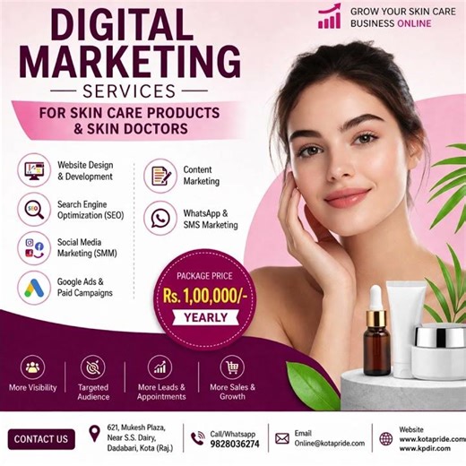 Digital Marketing for Skin Care Products & Skin Doctors | Grow Your Clinic Online