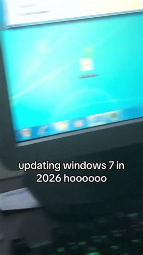 updating windows 7 in 2026 hoooooo #techretro #techtok #fyp #windows #real