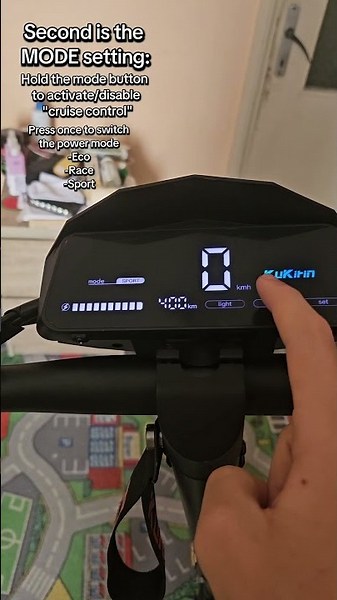How to navigate through the setting of the Kukirin G2, G3 and G4 #kukirin #g2 #escooter #tutorial