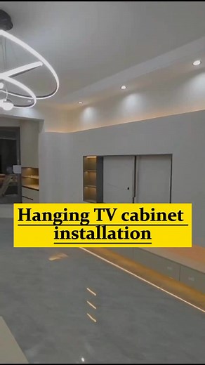 5.7K views · 19 reactions | Hanging tv cabinet installation #kitchencabinets #kitchencabinet #kitchen #customkitchencabinets #kitchencabinetfactory #chinakitchenfactory #fyp #foryou #viral | Alead Kitchen & Wardrobe Custom | Facebook