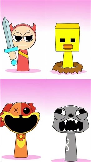 Sprunki OC Chick Egg, Lukis, Dogday, Pebble Dandy's World Phase 4 #sprunki #incredibox #sprunkioc