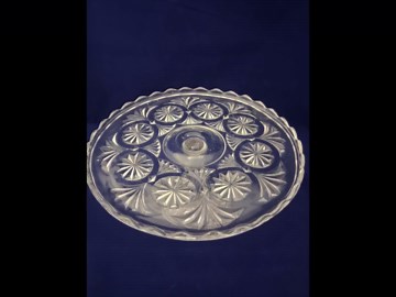 EAPG Glass Cake Stand, US Glass Company, Feather Duster. (4031) - Etsy