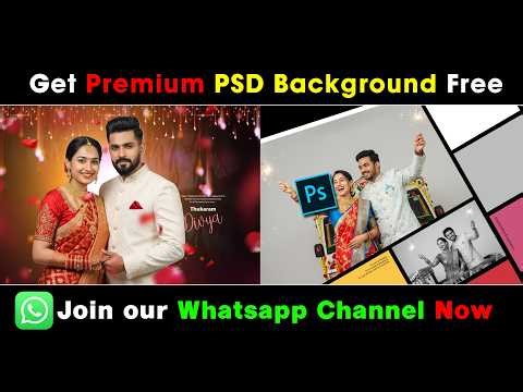 100% FREE Wedding PSD 😱 | 12×36 Album Design Photoshop File