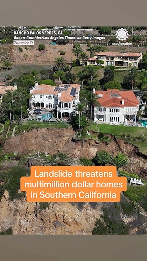 Landslide Destroys Multimillion-Dollar Homes in California