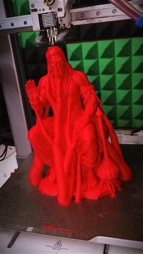 3d Printed Hanumanji Murti printing on Bambulab A1 #3dprinting #3dprinted #3dprinter