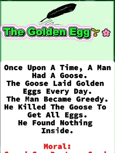 English Short Story with a Moral Lesson