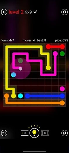 FLOW FREE MANIAS 9x9 LEVEL 2 COMPLETE SOLUTION #android #games #level #flowfree #solution #iso