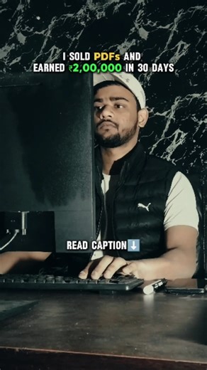 Kaif Kwk | Entrepreneur l Self Improvement💎 on Instagram: "I sold PDFs and earned ₹200,000 💻📘 No office. No employees. Just a simple digital product strategy. Here’s the exact process I followed: Process: Identified a high-demand niche (skills, education, growth, or income-related topics). Created a well-structured, value-driven PDF using Canva and AI tools. Priced the PDF between ₹199 – ₹499 to keep it affordable and scalable. Shared problem-solution based content through Instagram Reels and