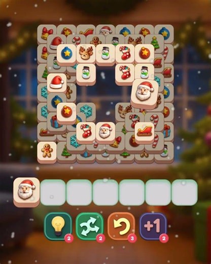 Christmas Tile Match Puzzle 🎄 Relaxing Holiday Game for Mobile