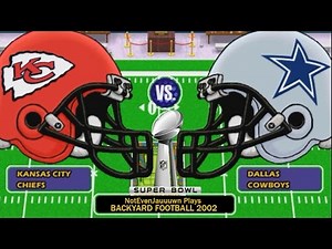Super Bowl in Backyard Football 2002|Dallas Cowboys VS Kansas City Chiefs|Super Colossal Cereal Bowl