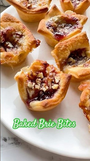 Baked Brie Bites (with Crescent Roll Dough)