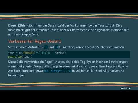 Mehrere Muster mit Regex findall in Python finden