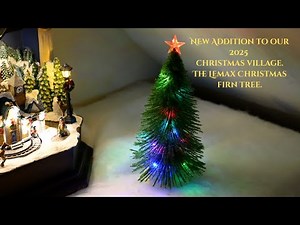 NEW Lemax Christmas Village 2025: New Addition! Presenting the Lemax Multilight Fern Tree