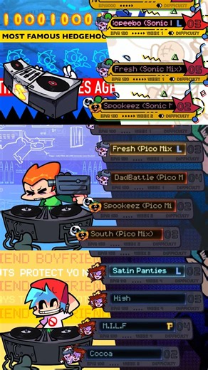 SONIC VS BF & Pico - All Freeplay Animations | Sonic New Update 😭 [FNF]