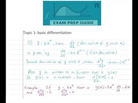 Engineering Mathematics with differentiation: Lesson 2