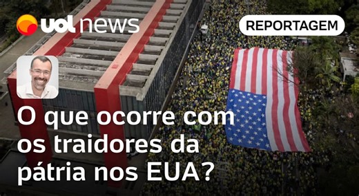 59K views · 2K reactions | Bandeira na Paulista: 'Traidores da pátria' nos EUA pegam pelo menos 5 anos de prisão | Jamil Chade | UOL Notícias | Facebook