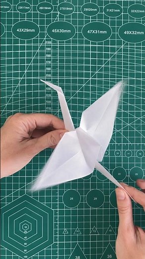 Easy Origami Crane Tutorial 🕊️ #origami #origamicrane #paperfolding