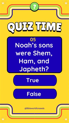 5 Surprising Noah’s Ark Facts 😳 — True or False Bible Quiz! 😌